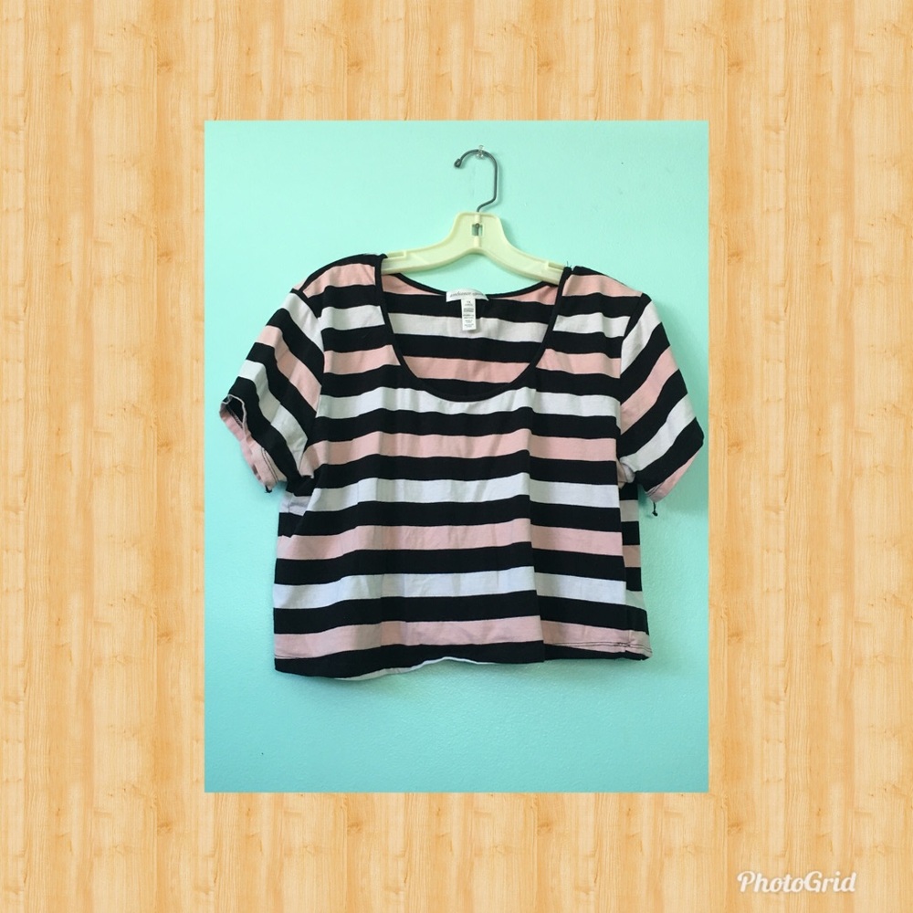 Striped crop top